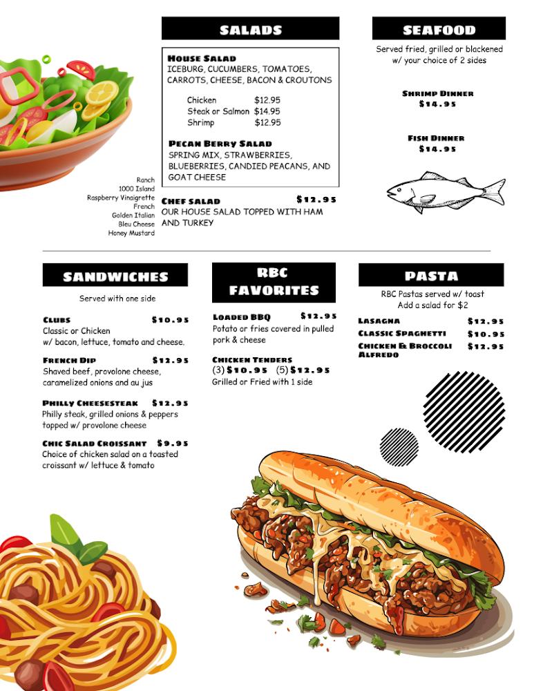 Rockin Bear Cafe Menu image 1